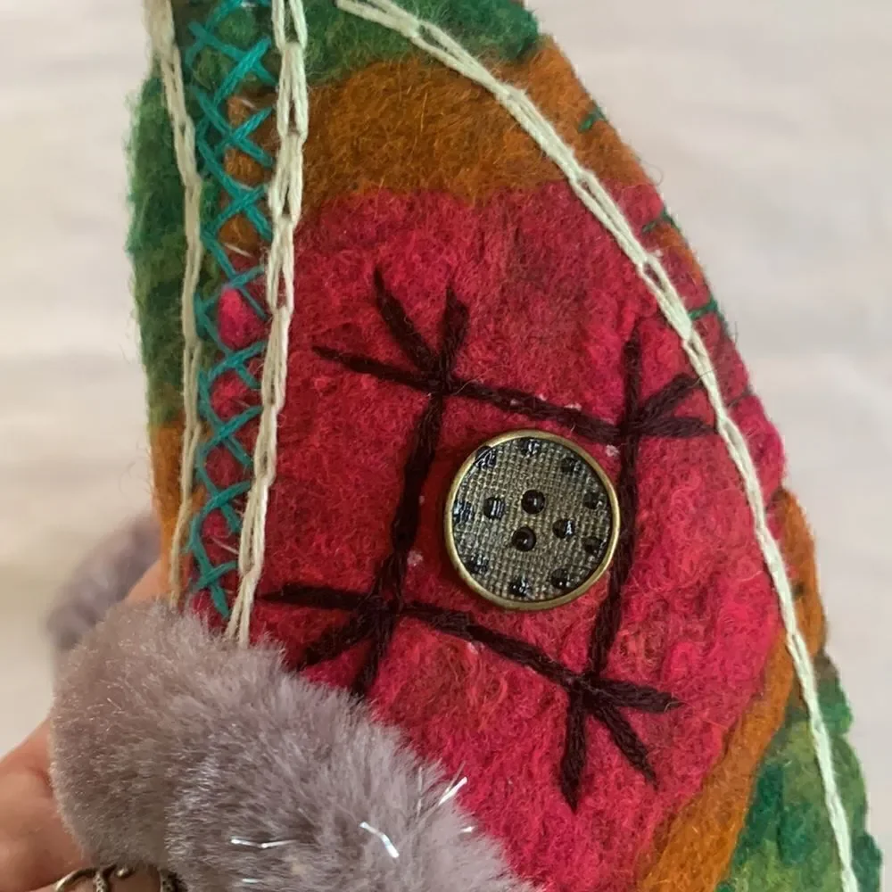 Slippers Hand Crafted Felted Wool Shoes  Baby Kid